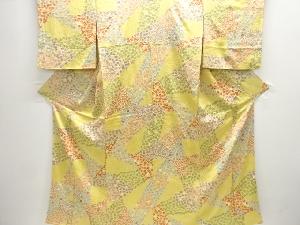 草花摸様小紋着物